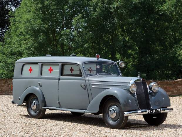 17. Mercedes-Benz 170 S-V LUEG Sanitätskrankenwagen (Bm.136.083) '1953–55 17. Mercedes-Benz 170 S-V LUEG Sanitätskrankenwagen (Bm.136.083) '1953–55 катафалк, скорая, универсал