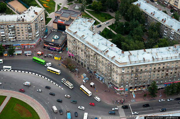 Новосибирск с вертолета