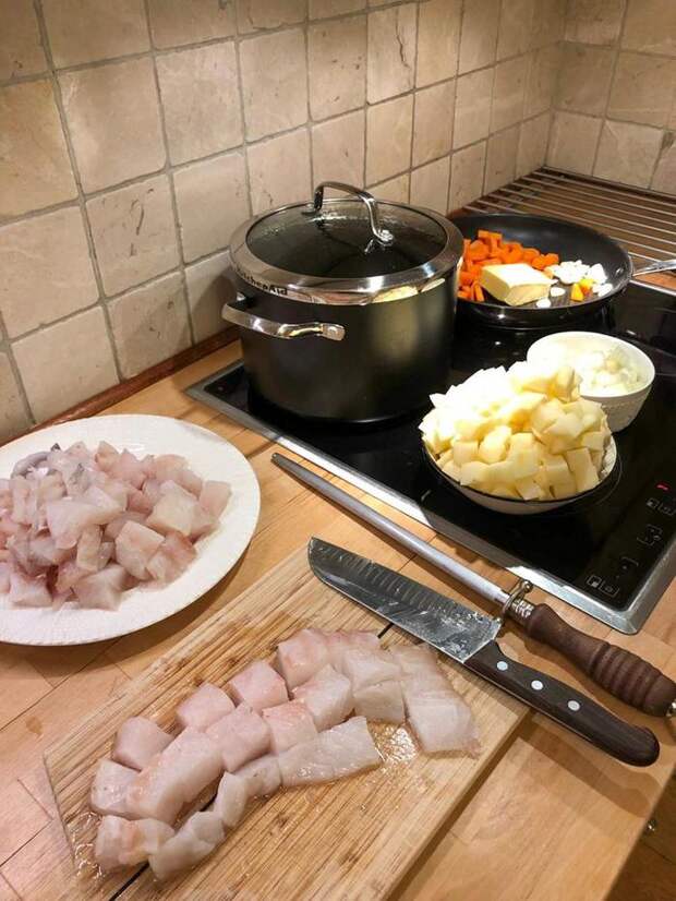 Норвежский рыбный суп Норвегия, Суп, Рецепт, Длиннопост