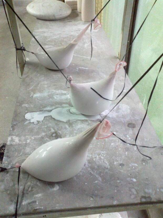 The prototype. (bird). Could diy with fast drying concrete: 