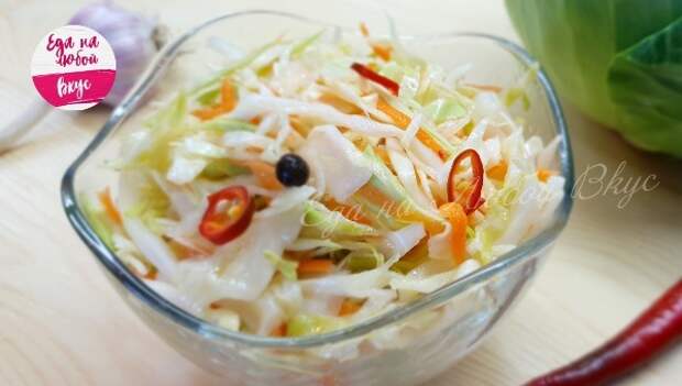 Вкусная капуста Капуста, Салат, Закуска, Вкусно, Рецепт, Еда, Видео, Маринование