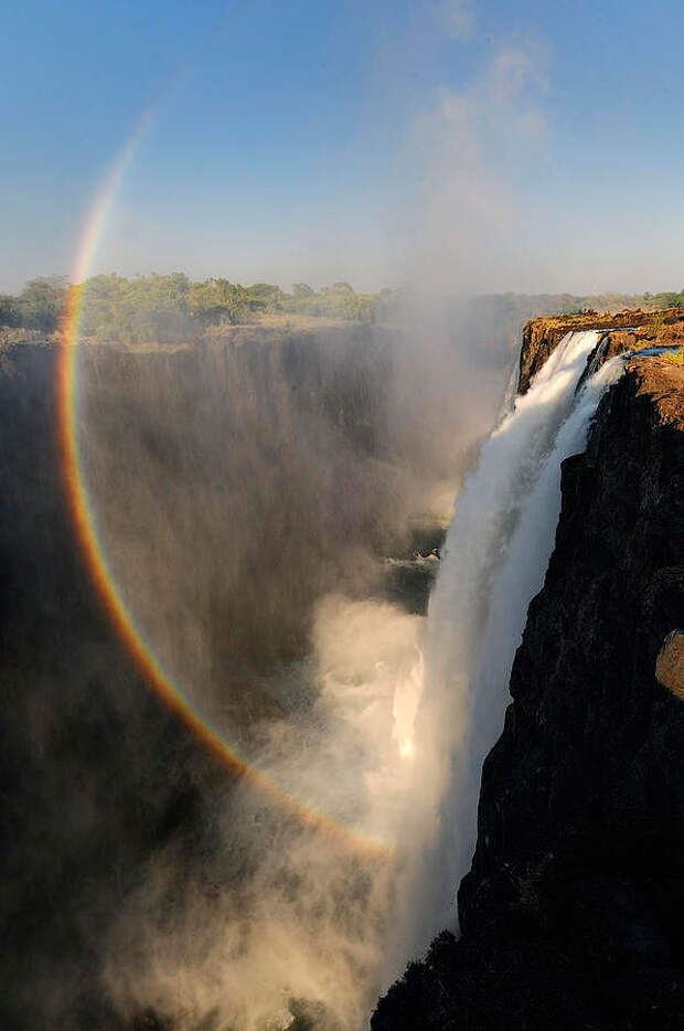 rainbow03 Радуга над самым большим водопадом в мире