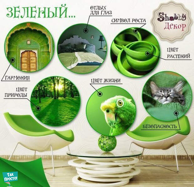 зеленый