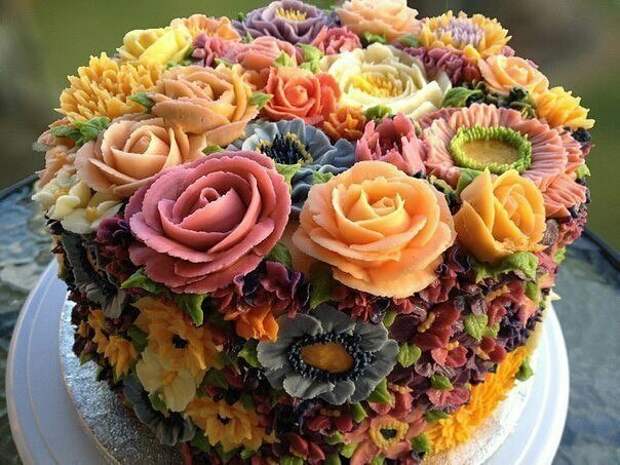 Цветочный десерт