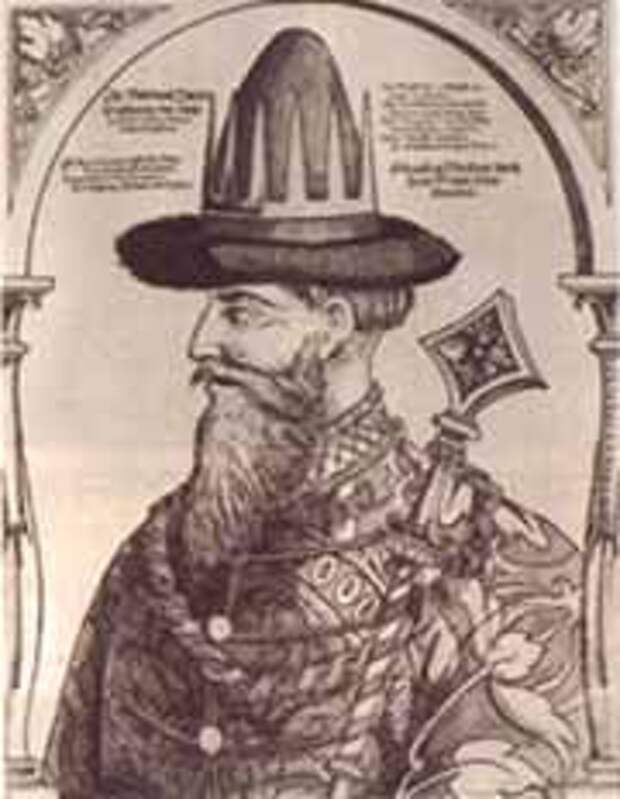 Иван Грозный (европейская гравюра на дереве, XVI век)