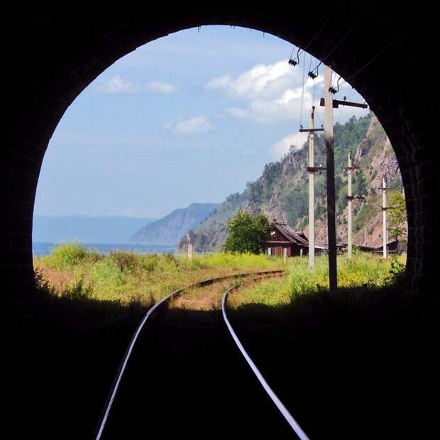 Избранные пейзажи Кругобайкальской железной дороги байкал, железная дорога, эстетика