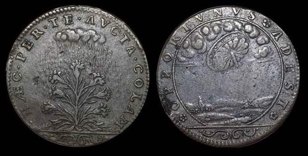 На старинной французской монете обнаружили летающую тарелку