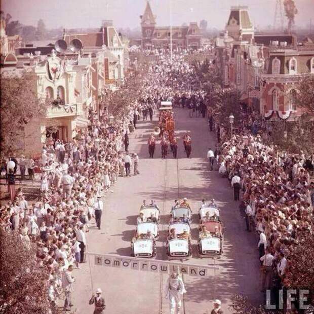 3. Диснейленд в день открытия.1955 год. история, неизвестные фото, фото