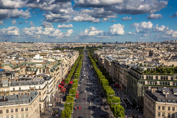Champs-Élysées from Above