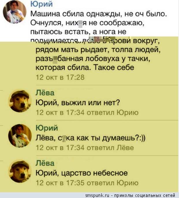 Машина сбила однажды
