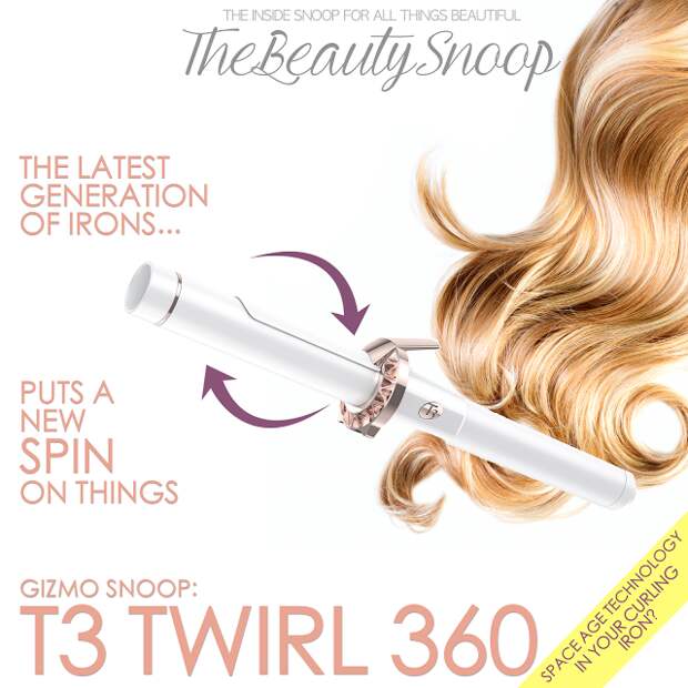rotating curling irons, spinning curling iron, t3 twirl 360