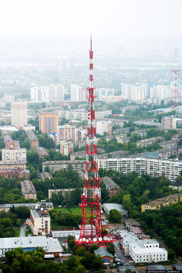 Новосибирск с вертолета