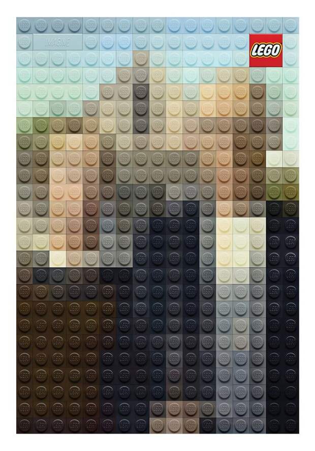 знаменитые шедевры живописи из кубиков Lego (5)