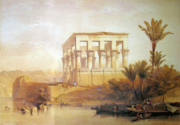 File:David Roberts Hypaethral Temple Philae.jpg