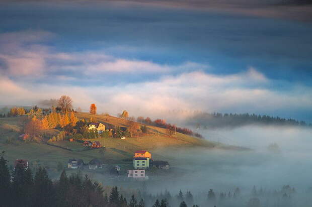 Туманные европейские деревни