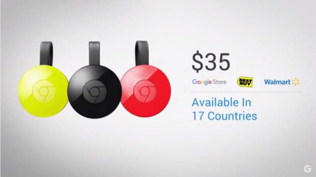 Цена Chromecast второго поколения