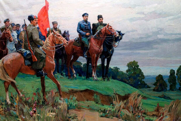 Шел под красным знаменем командир полка...