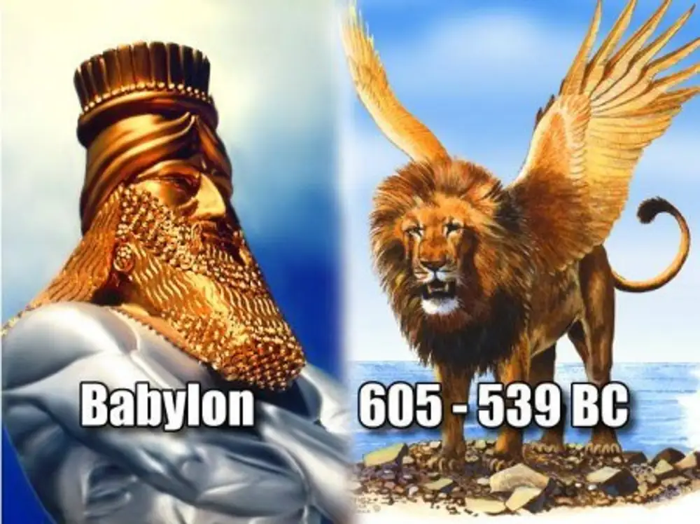 Лев с орлиной головой. Истукан пророка Даниила. Видение пророка Даниила 4 зверя. Лев с крыльями.