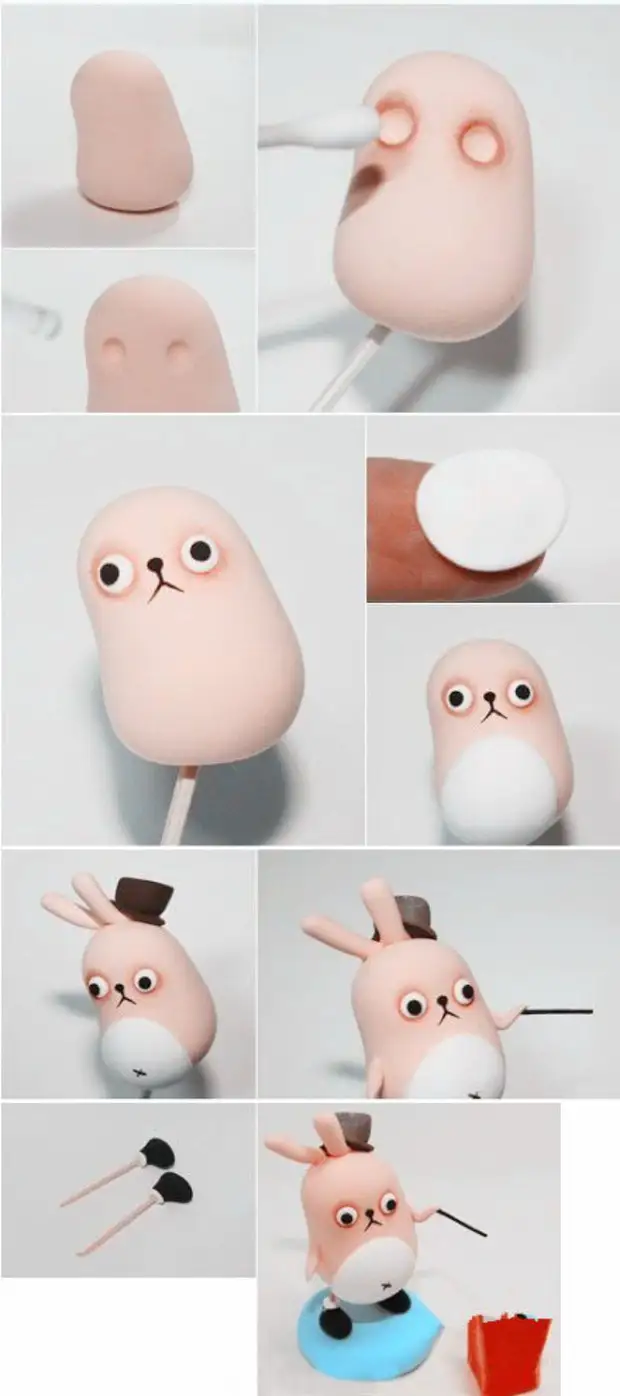 Игрушки из полимерной глины для начинающих