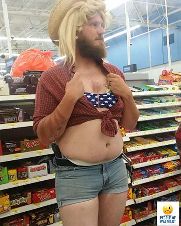 people of walmart, странные американцы, наряды посетителей американских супермаркетов
