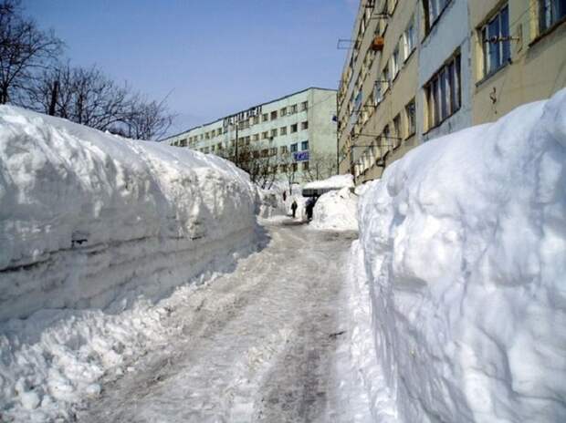 Зима на Камчатке зима, камчатка, снег, снегопад