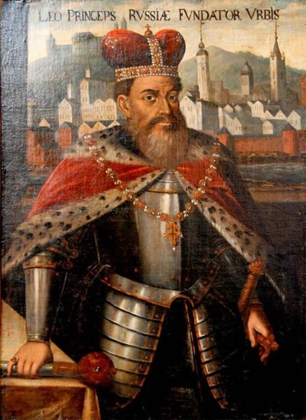 Русский князь Лев Данилович Галицкий, король Руси, в честь которого был назван город Львов. Рисунок неизвестного средневекового художника