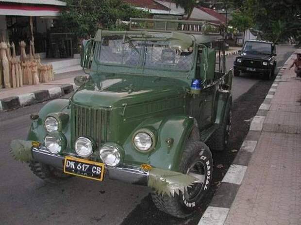 Наш "Козлик" в далекой Индонезии авто, газ, газ-69, индонезия
