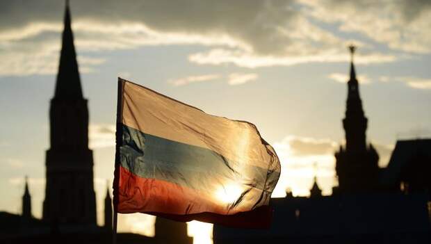 Российский флаг на Красной площади