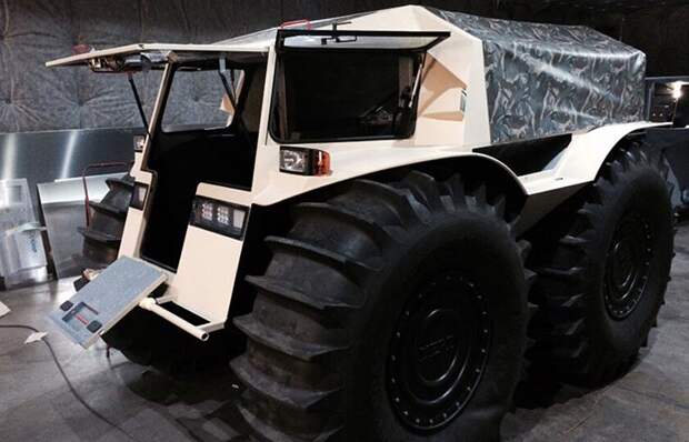 Максимальная скорость Шерп ATV – 45 км\ч.