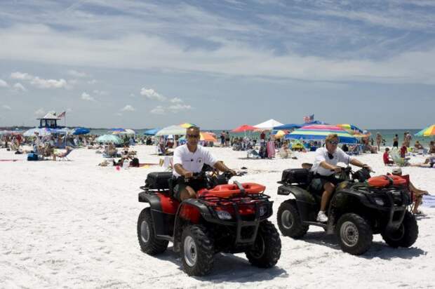 Белый: Siesta Key Beach, Флорида, США Отдых и Путешествия, море, пляж