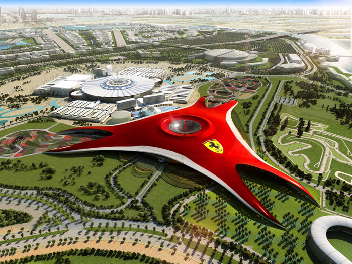 Парк "Ferrari World" (ОАЭ; Абу-Даби) Парк Феррари ОАЭ, авто