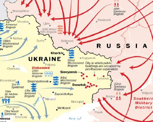 План по захвату украины карта