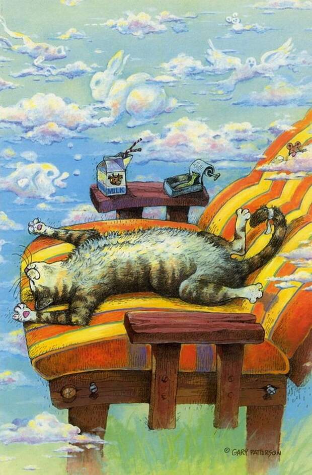 Коты-котики,теплые животики... Художник Гэри Паттерсон (Gary Patterson) (114 картинок)
