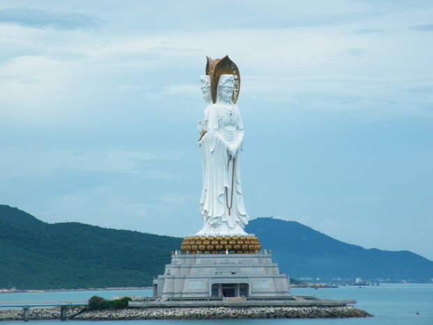 10. Статуя богини Гуаньинь в Санье, Китай высота, мир, статуя