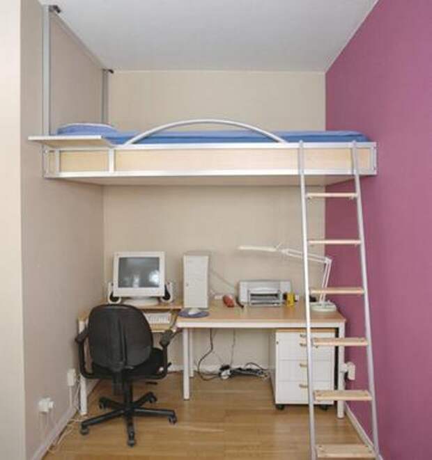 двухъярусная планировка спальни