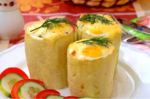 Потрясающие бочонки из кабачков с фаршем