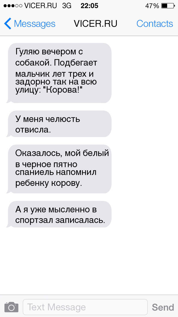 смс о домашних животных 