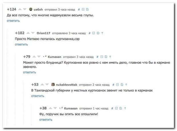 Комментарии от приколистов из социальных сетей