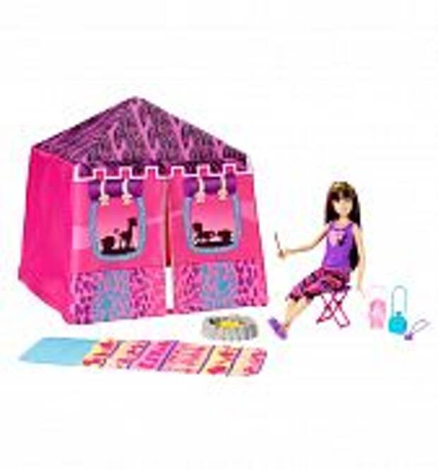 Кукла Barbie Скипер с аксессуарами для пикника+палатка