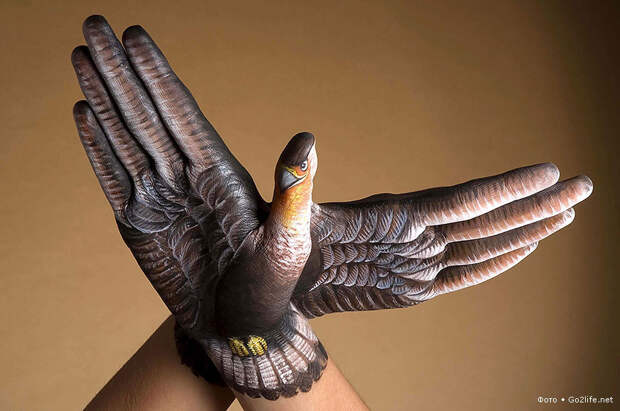 Hand Art: рисунки животных на руках