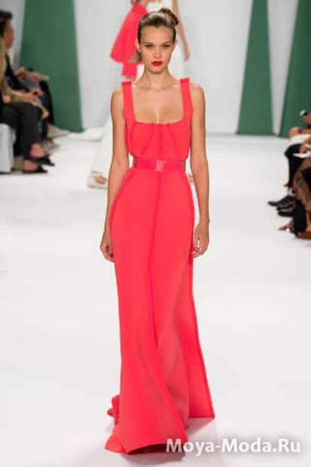 Модные сарафаны весна-лето 2015 Carolina Herrera