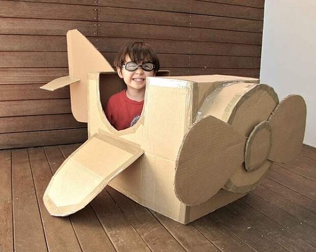 самолет из коробки