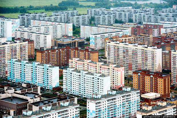 Новосибирск с вертолета