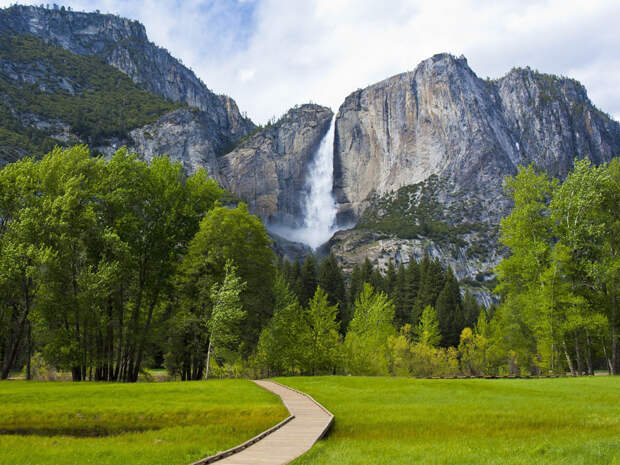 8. Водопад Йосемити водопады, красота, природа