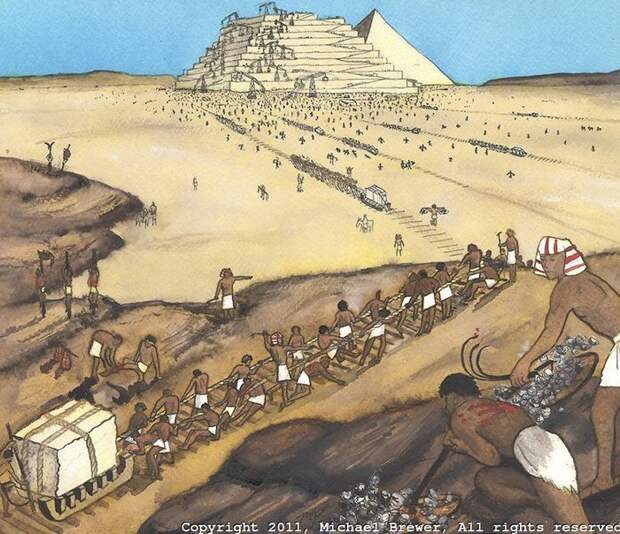 17. Пирамиды строили наемные рабочие. Не рабы. Это миф, созданный греческим историком Геродотом всемирная история, интересно, интересно и познавательно, история, история человечества, познавательно, факты, хочу все знать