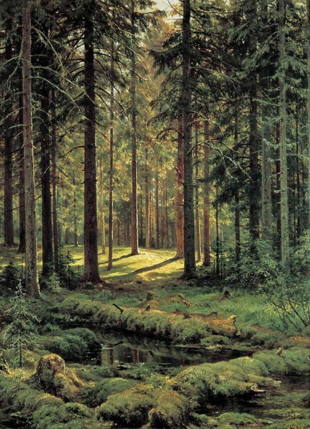 Русская живопись: Иван Шишкин Шишкин, картины, природа