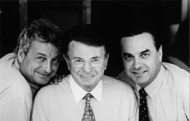 Жак Куртен-Кларанс с сыновьями Кристианом и Оливье, 1990-е