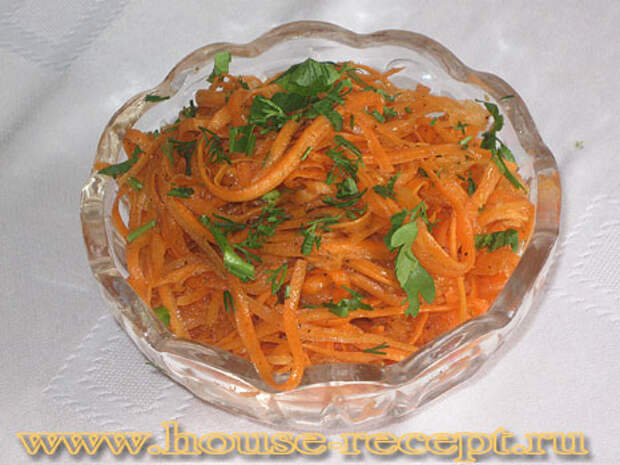 Готовая морковка по корейски