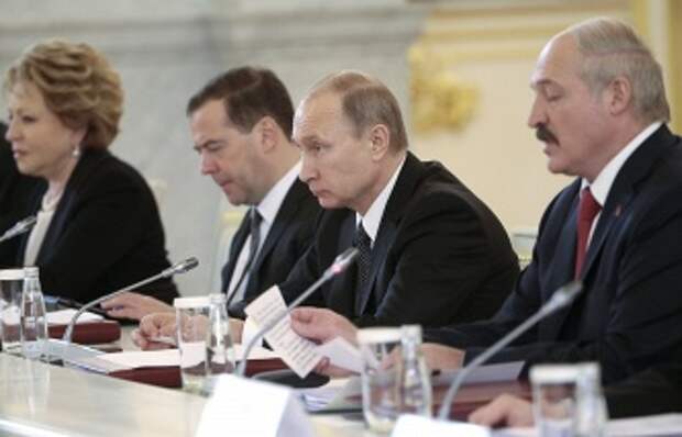 Заседание Высшего Госсовета Союзного государства России и Белоруссии 