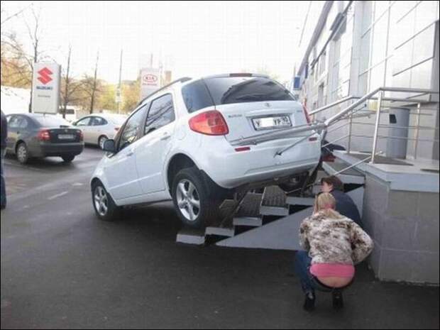 Чудеса парковки parking, авто, курьез, парковка